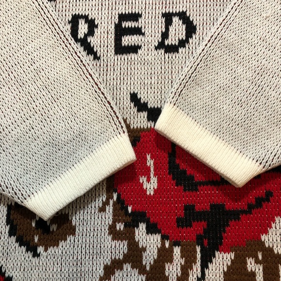 Vintage 80’s Knit Rose Sweater - Picture 4 of 17